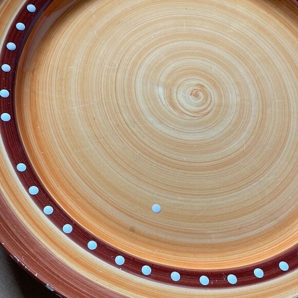 Pier One Hand Painted Large Circular Serving Dish (Made in Italy) - Picture 11 of 16